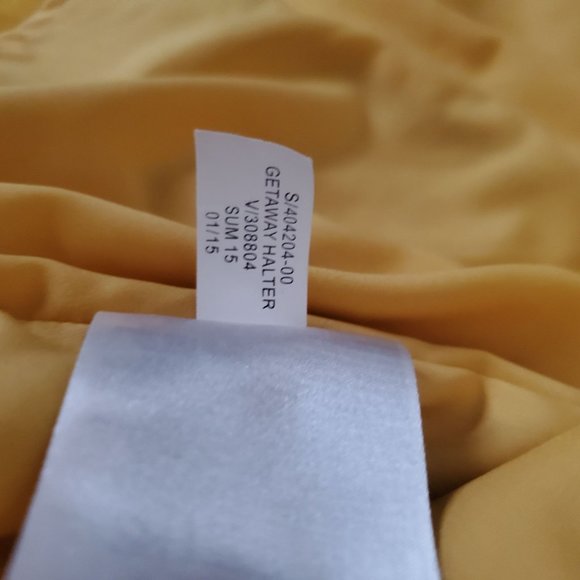 Banana Republic Women's  Pleated Belted Shift Mini Getaway Halter Dress Size XS - Picture 11 of 12